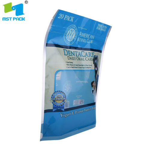 Compostable Packaging Pet Snack Food Bag With Window