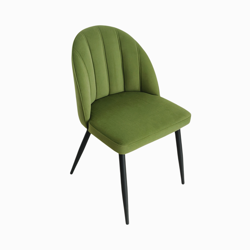 BR-25A38 velvet chair green3