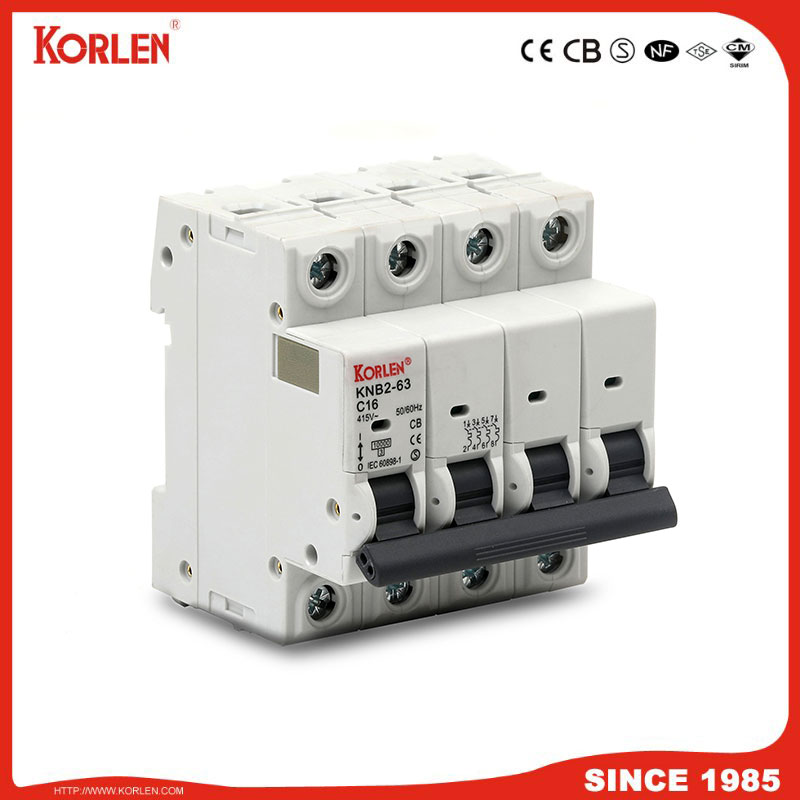 Miniature Circuit Breaker 3KA 63A CB KNB2-63 4P