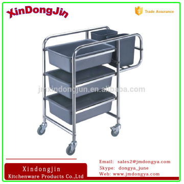 RTC-5B dish collection cart, clearing trolley, collection cart