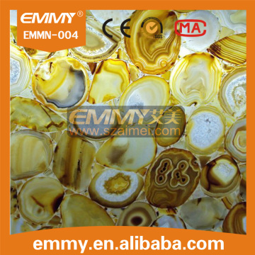 2015 nature yellow gold agete mosaic tile gemstone tile for sale