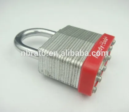 yellow 50mm steel laminated master lock padlock
