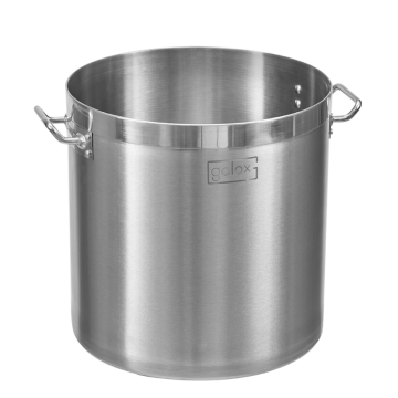 Large volume stainless steel soup pot with lid