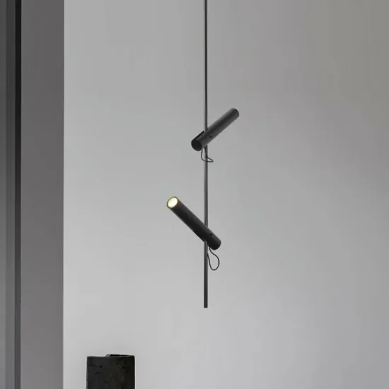 Modern Minimalist Steel Tube Bedroom Pendant Lamp