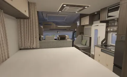 Iveco RV Family Off-Road Motorhome Travel Camper Van with Bad Table