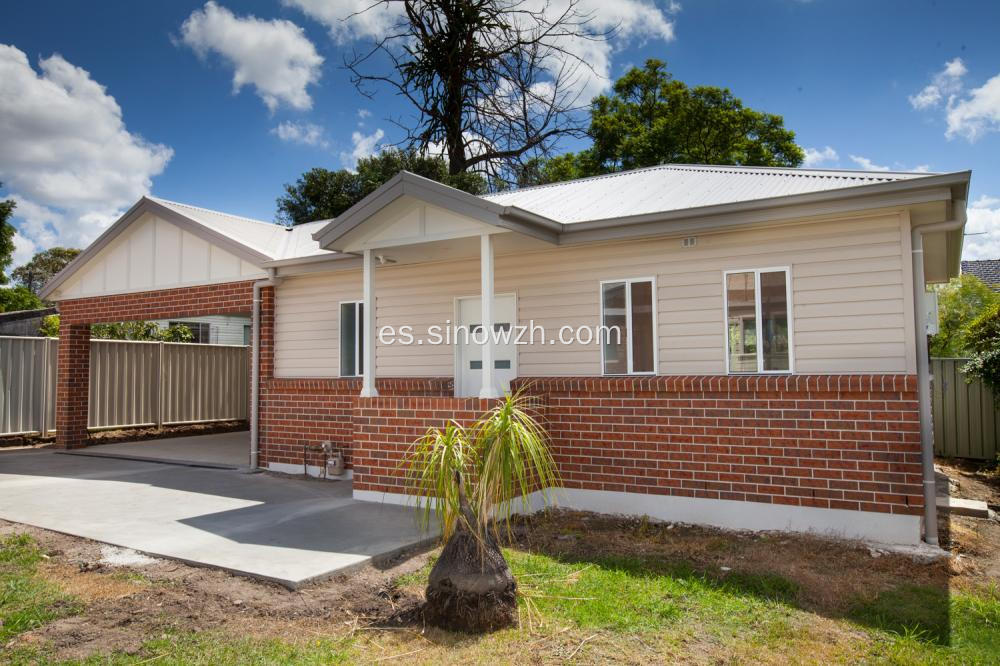 Casa prefabricada de marco de acero de calibre liviano de Australia