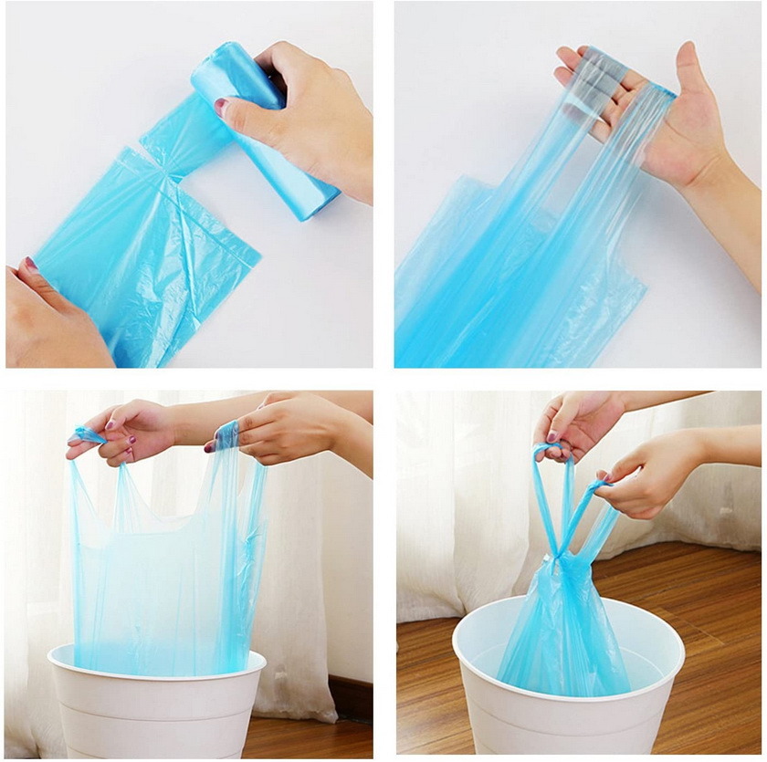 Colorful Clear Plastic Merchandise Environmentally Friendly Bin Bags