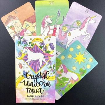 ภาษาอังกฤษเวอร์ชัน 78 การ์ดดาดฟ้า Unicorn Oracle ที่พิมพ์ได้