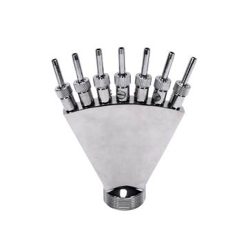Musical Rotating Water Jet Fountain Nozzles with Water Curtain