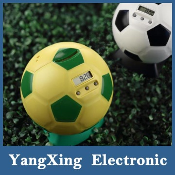 design for sports fans football shape digital money box