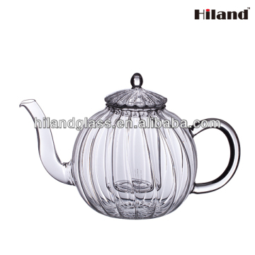 Wholesale borosilicate double wall glass teapot