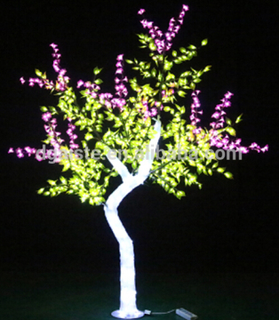 Home garden decorative 230cm Height outdoor artificial cyan with pink flashing LED solar lighted up trees EDS06 1419