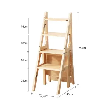 Sinoyurt Library Folding Chair Ladder
