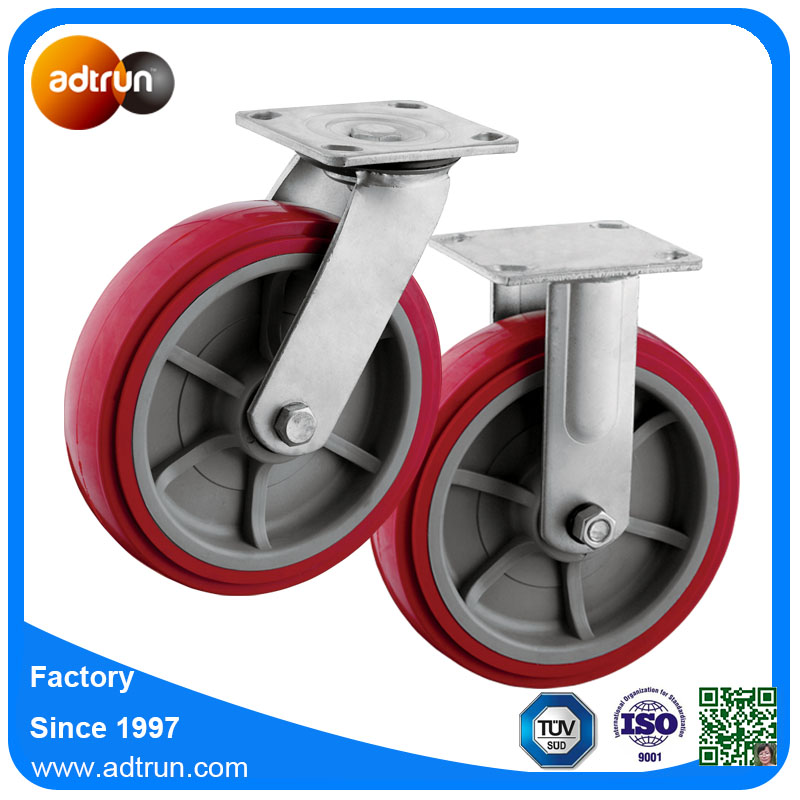 08f15ug0 Heavy Duty Fixed And Swivel 8 Inch Casters