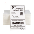 Label Pengiriman Thermal Direct Fanfold 4 &quot;x 6&quot;
