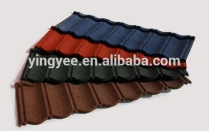Stone coated roof tiles celine/stone coated plain roof panel making machine