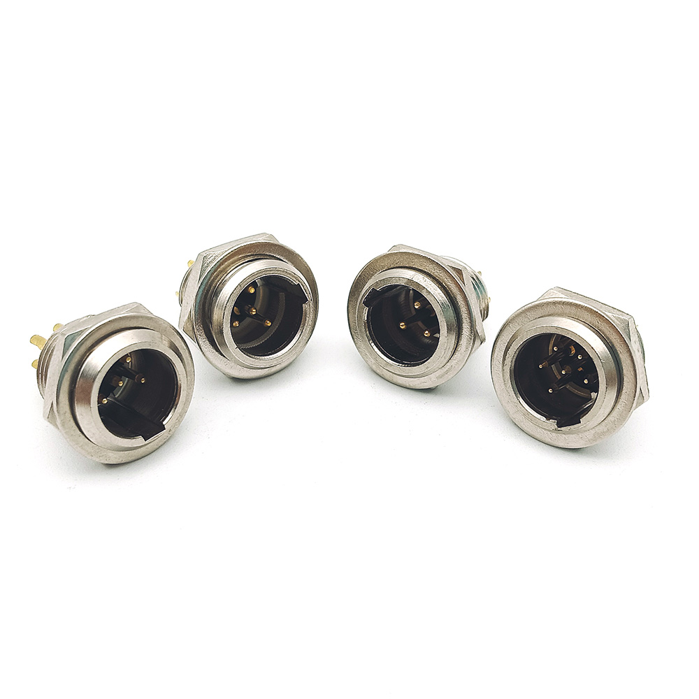 Mini XLR Cable Male Plug Connector Adapter