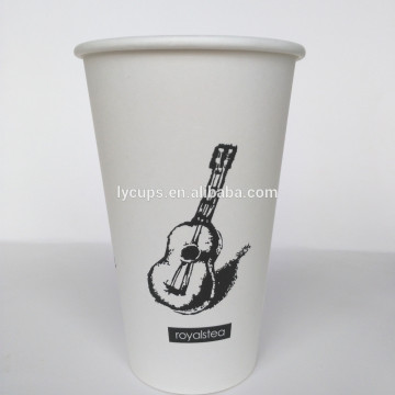 16oz take away single paper coffee tea cup