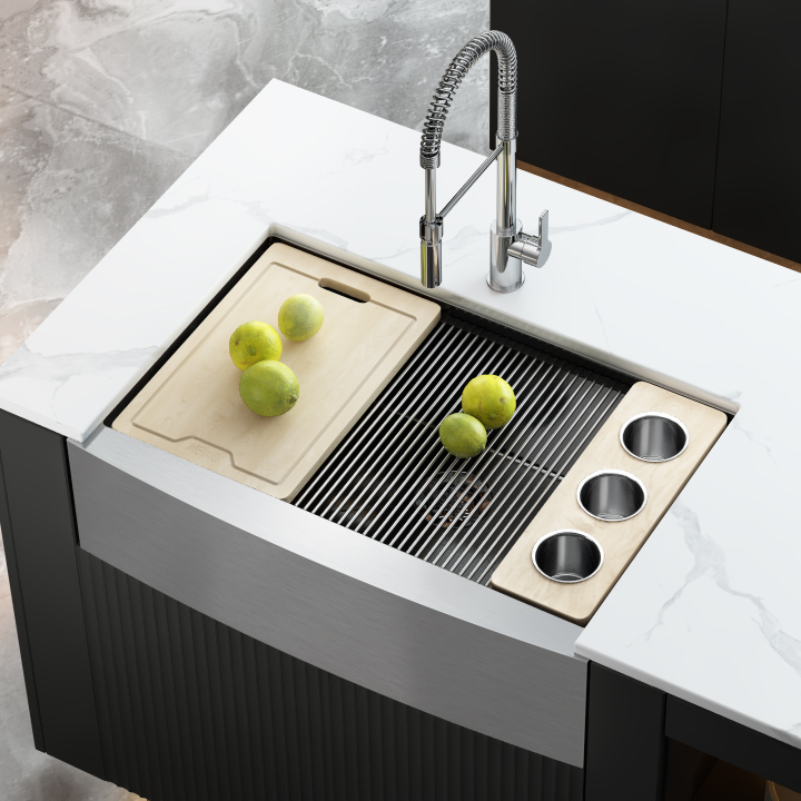 NANO Color Sink Single Stainless Steel Apron Sink