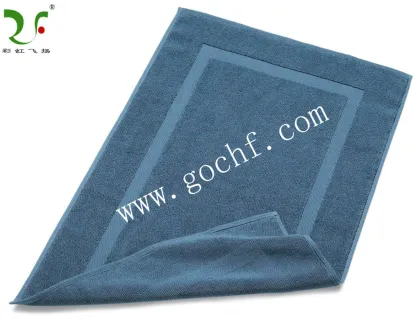 100% cotton dobby band bath mat/tub mats (bath rug)