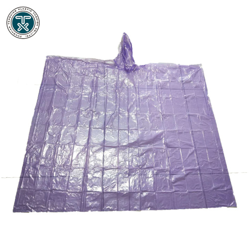 disposable PE children rain poncho