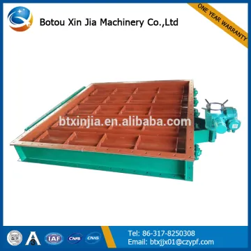 butterfly damper valve with electric actuator