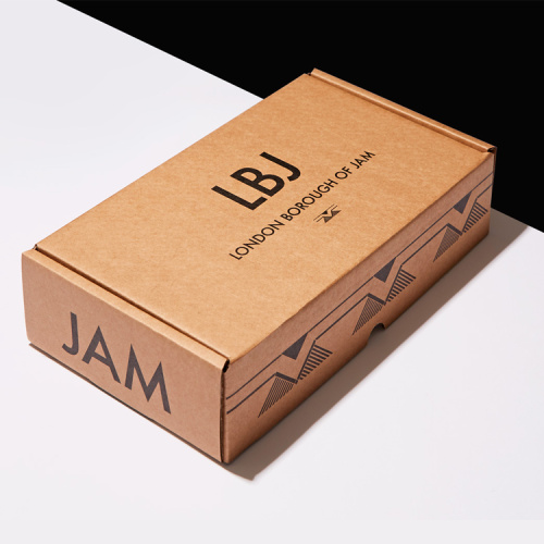 Small kraft retail packaging corrugated box