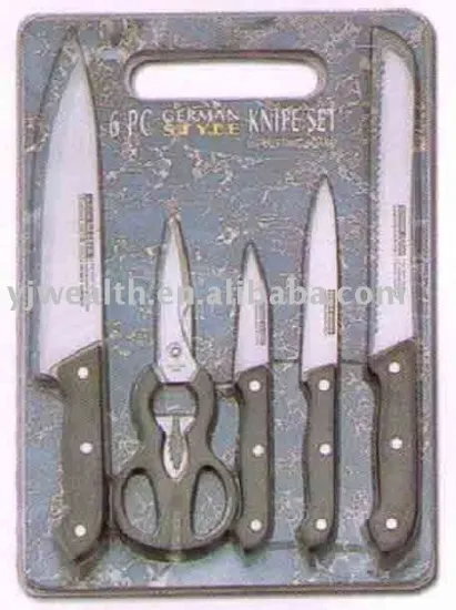 New Arrival 6pcs kitchen knife set