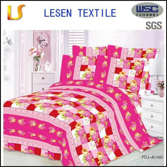 100% polyester microfiber brushed polyester printing peach skin new fabric for home