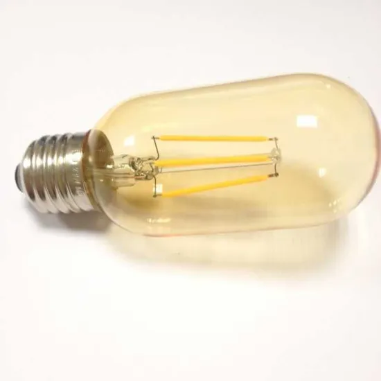 tea colour glass T45 4W led filament bulb