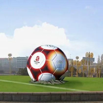 modern sport abstract metal craft stainless steel sport ball sculpture