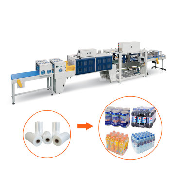 PE Film Heat Shrink Packing Wrapping Machine for Plastic Bottles