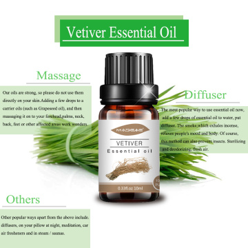 Wholesale Bulk Price 100%Pure Organic Vetiver Essential Oil