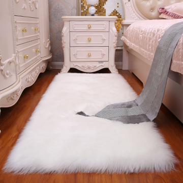 2019 Luxury Fluffy long hair fake fur carpet sheepskin Faux fur rug