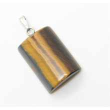 Semi Cylinder Shape Yellow Tiger eye pendant