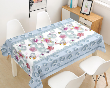 European 3D Glossy tablecloth hot selling design