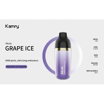 최고의 맛 Kamry Akula 6000 퍼프