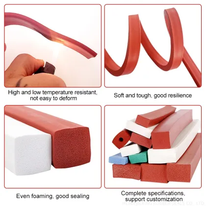 sound insulation sealing strips silicone foam square strips