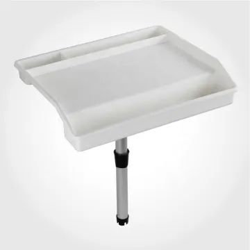 Customized Boat Bait Board with Rod Holders and Knife Storage