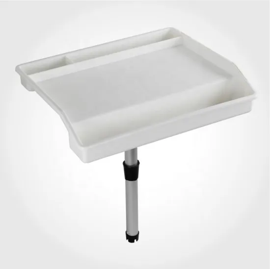 Customized Boat Bait Board with Rod Holders and Knife Storage