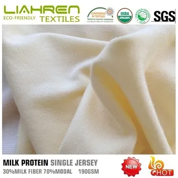 eco-frienldy milk modal jersey 190gsm fabrics for underwear