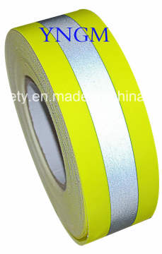 Yellow Reflective Material Warning Fabric Tape with En20471