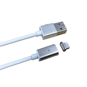 Magnetic USB Cable Nylon Braided Fast Charging Cable For Iphone 7 6 Plus 5 6