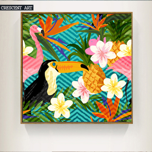 Modern Canvas Prints of Flowers and Birds