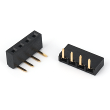 Encabezado femenino de 2.54 mm de una sola fila 90 grados