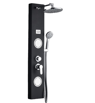 Wall Mount Multifunction Shower Tower Panel System in Stainless Steel