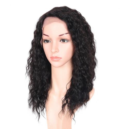 100% NATURAL VIRGIN REMY HUMAN HAIR  CURLY LACE FRONT WIG