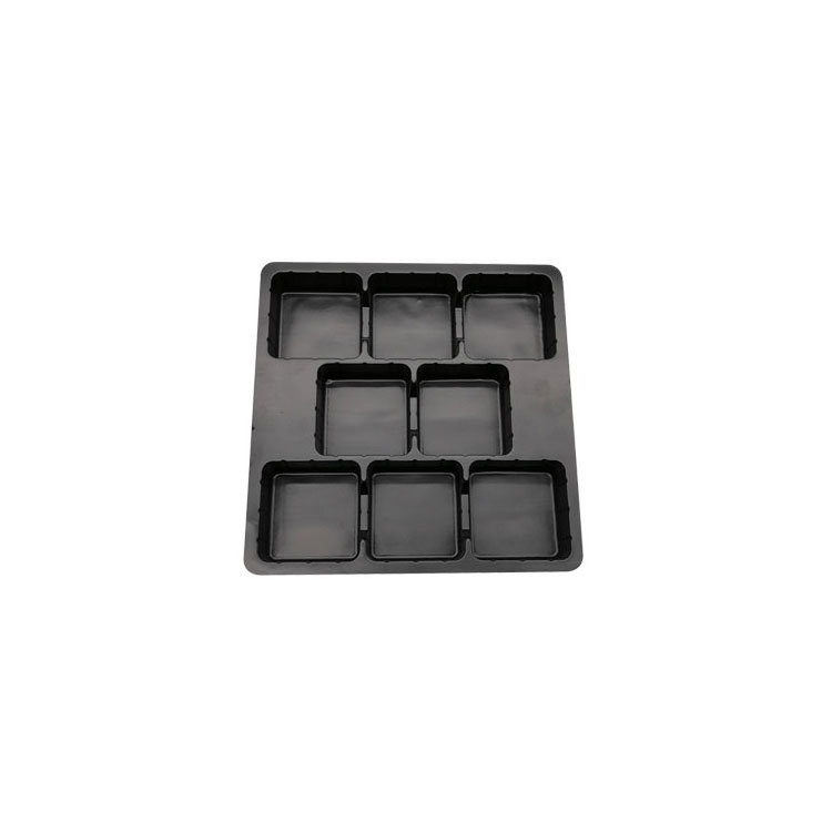 Custom black PP blister plastic insert tray