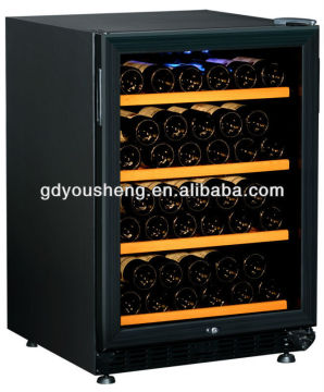 Fan cooling wine glass display cabinet USF-54S(150 liters 54 bottles) with single zone