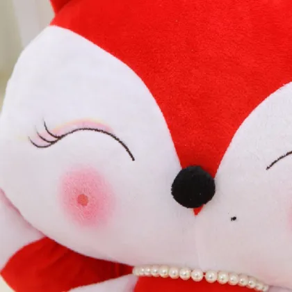 Big Head And Tail Cute Fox Plush Toy, Plush Red Fox Toy, Red Fox Plush
